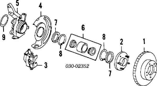 Передня маточина 402026E501 Nissan/Infiniti