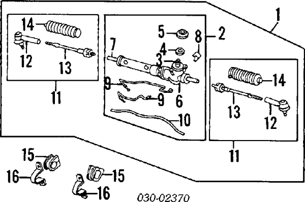  Рульова тяга Nissan Sunny 3