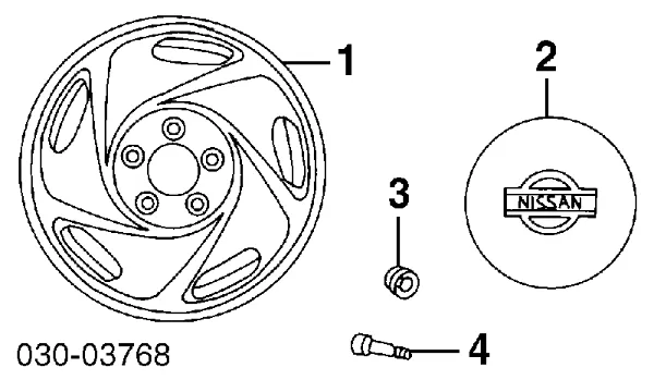 Купити 4022440P00 Nissan/Infiniti Колісні гайки