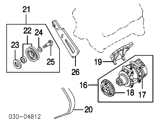 Компресор кондиціонера 926004W000 Nissan/Infiniti