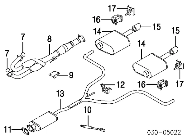 Прокладка глушника 1030977 Ford