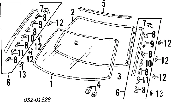 Лобове скло B21117 Romix