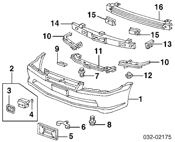 Передній бампер 04711S84A90ZZ Honda