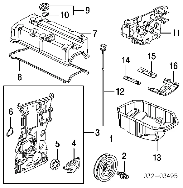 Масляний насос 15110PNA003 Honda