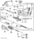 Ремкомплект рульової рейки HONDA 06534S84A01