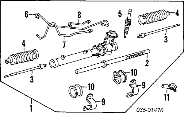 Рульова тяга E01832250A Mazda