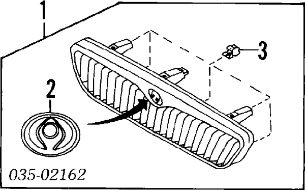 Решітка радіатора T04350710 Mazda
