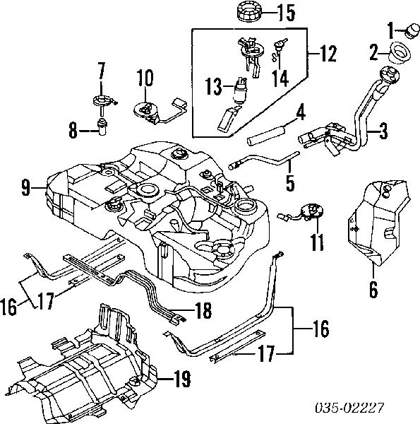 Насос паливний електричний KJ011335ZA Mazda