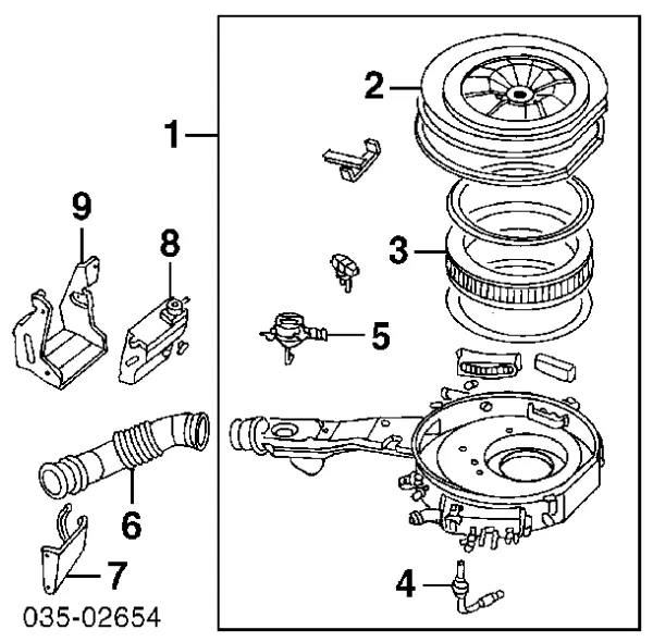 Повітряний фільтр AM1513Z40 Mazda