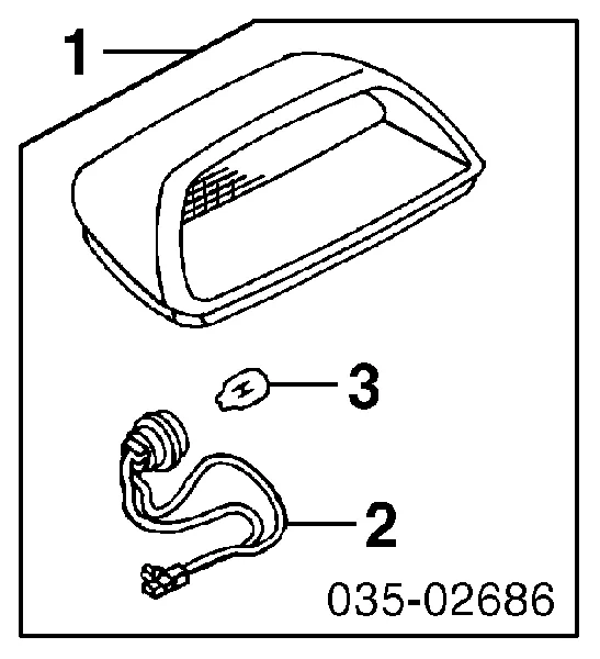 Задній стоп T03251580F02 Mazda