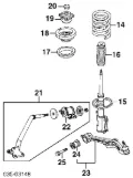 Пильник амортизатора переднього MAZDA LA0134111A