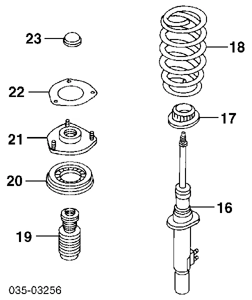 Пружина передня T00334011A Mazda