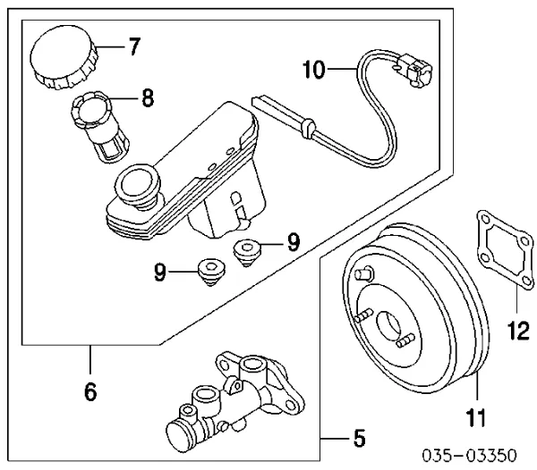 Головний гальмівний циліндр LC704340ZB Mazda