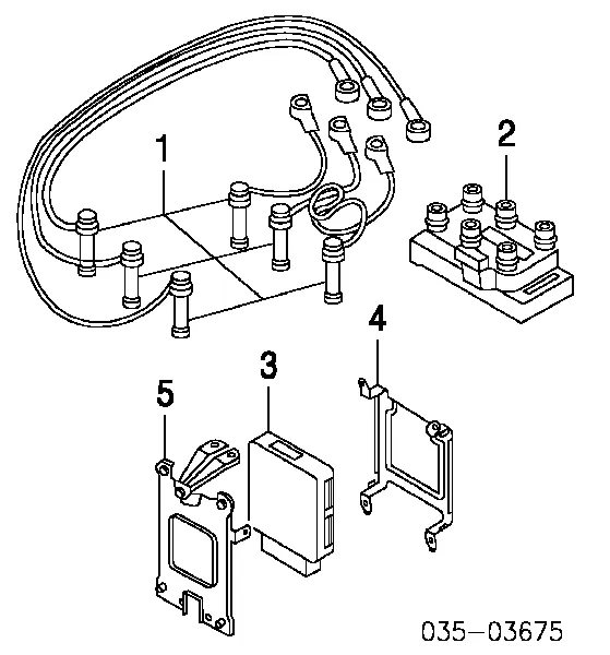 Високовольтні дроти GY0218140 Mazda