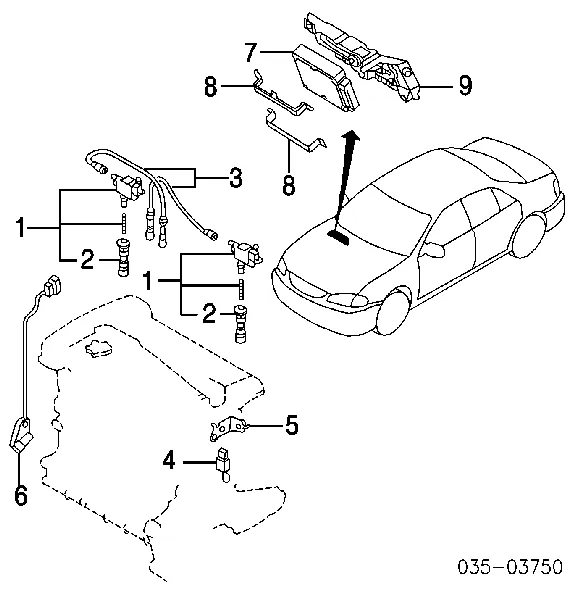 Котушка запалювання ZM0118100 Mazda