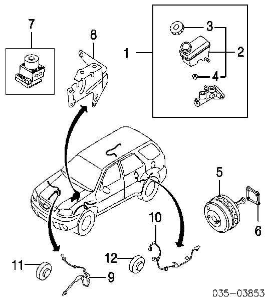 Головний гальмівний циліндр EC0243400D Mazda
