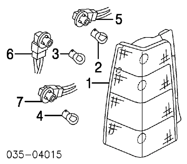 Лівий стоп EC0151180D Mazda