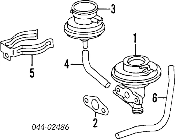 Клапан ЄГР 2562074240 Toyota