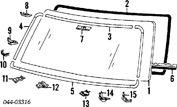 Лобове скло FW00598GBN Toyota