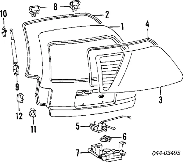 Амортизатор багажника 6895019795 Sensen