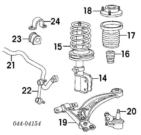 Пружина передня 4813133110 Toyota