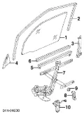 Двигун склопідіймача двері передньої, правої TOYOTA 8571060011