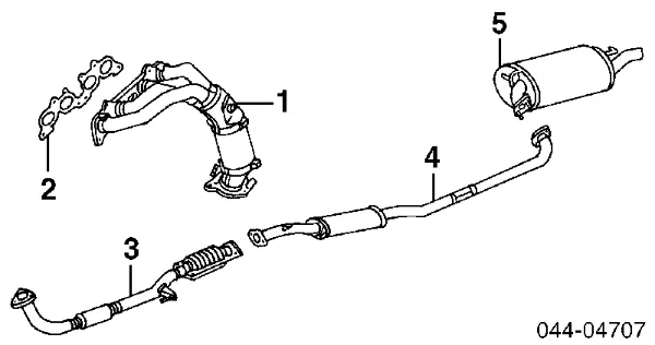 Газопроводи (колектор випускний) на Toyota Camry IV V20