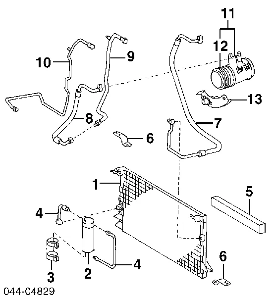 Радіатор кондиціонера 8846028220 Toyota