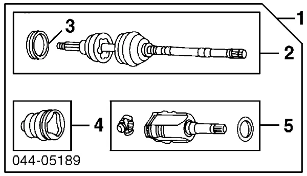 ШРУС зовнішній передній 4347009340 Toyota