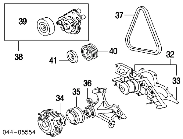 Ремінь генератора 9008091172 Toyota