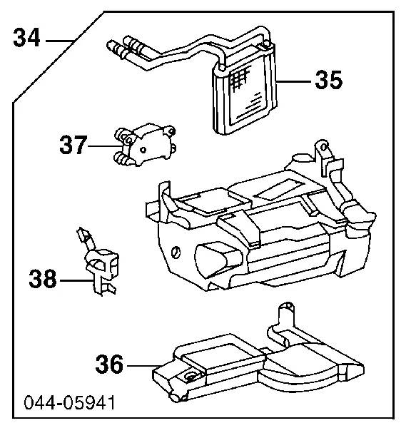 Корпус печі в зборі 8715060672 Toyota