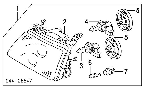 Фара права 8101060070 Toyota