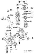 Хомут кріплення втулки стабілізатора, переднього Toyota Carina T17