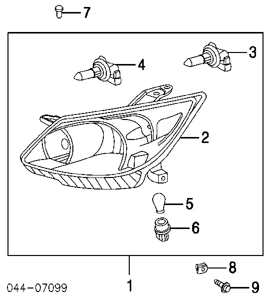 Фара права 8111002210 Toyota