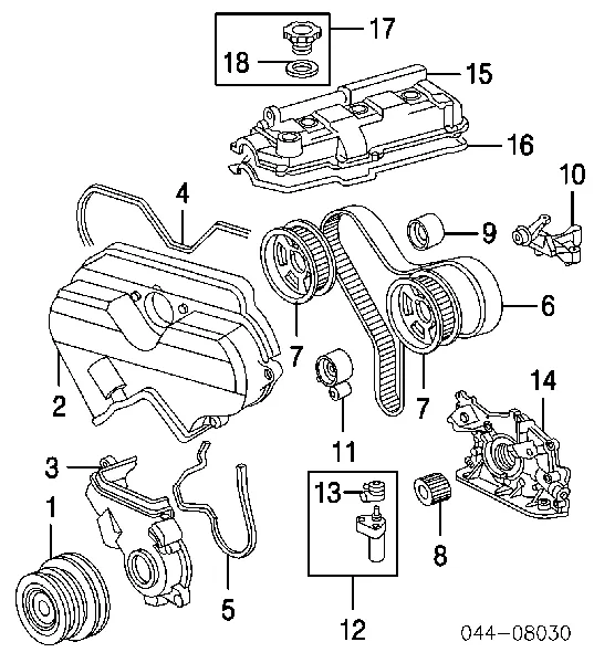 Заспокоювач ланцюга ГРМ 1352162031 Toyota