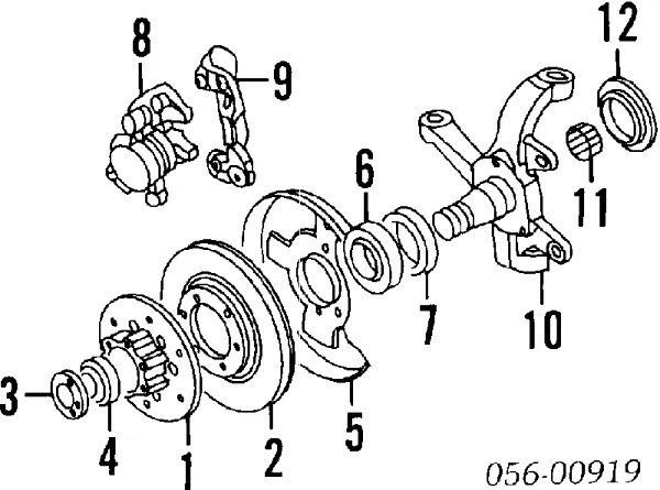Передня маточина 94381084 Isuzu
