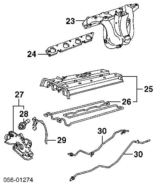Прокладка впускного колектора 8091289060 Isuzu