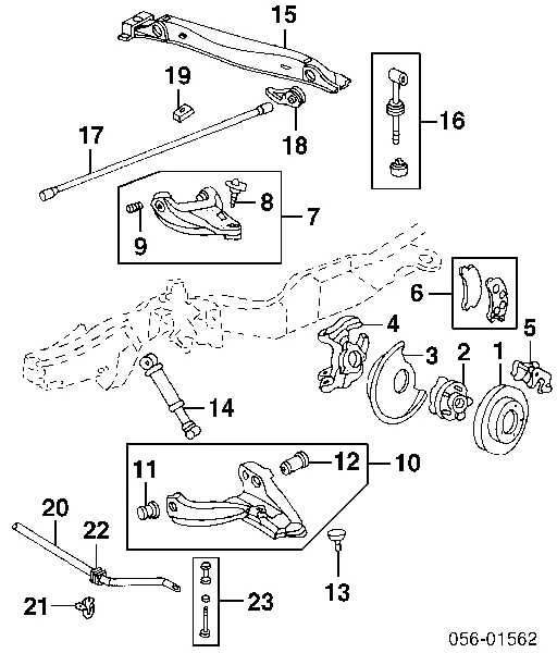 Кульова опора, нижня 8221569080 Isuzu