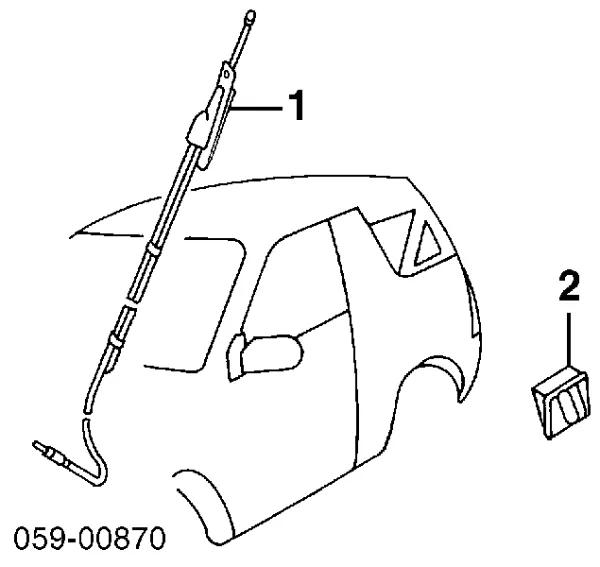 Антена автомобильна Suzuki Grand Vitara 
