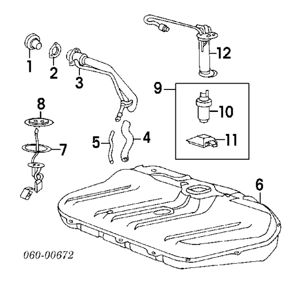 Паливний бак Hyundai Lantra I