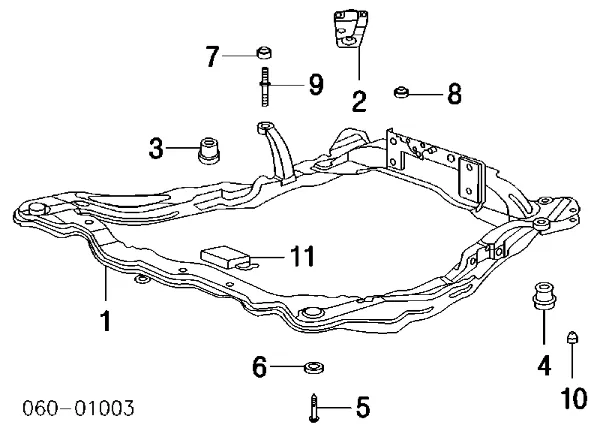 Підрамник передній 6240538101 Hyundai/Kia
