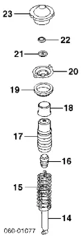Пильник амортизатора заднього HYUNDAI 5531638000
