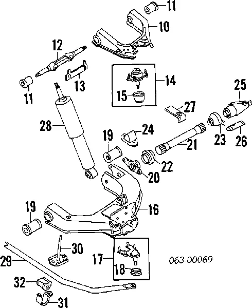 Кульова опора, нижня 4333087680000 Daihatsu