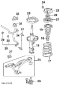 Пильник амортизатора переднього TOYOTA 4815748010