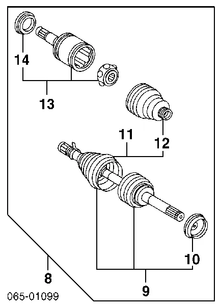Сальник приводу 9030483001 Toyota