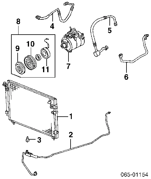 Муфта компресора кондиціонера Lexus GS JZS160