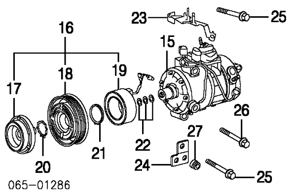 Компресор кондиціонера 8832050101 Toyota