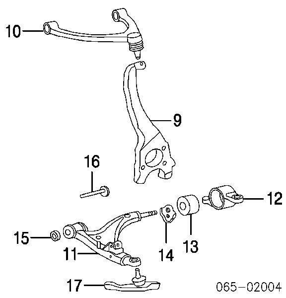 Цапфа - поворотний кулак передній, лівий 4320250020 Toyota