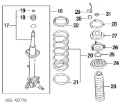 Підшипник опорний амортизатора, переднього NISSAN 543254P001