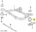 Сайлентблок передній балки/підрамника TOYOTA 5221533010